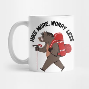 Hike More, Worry Less, Humor, Funny gift Mug